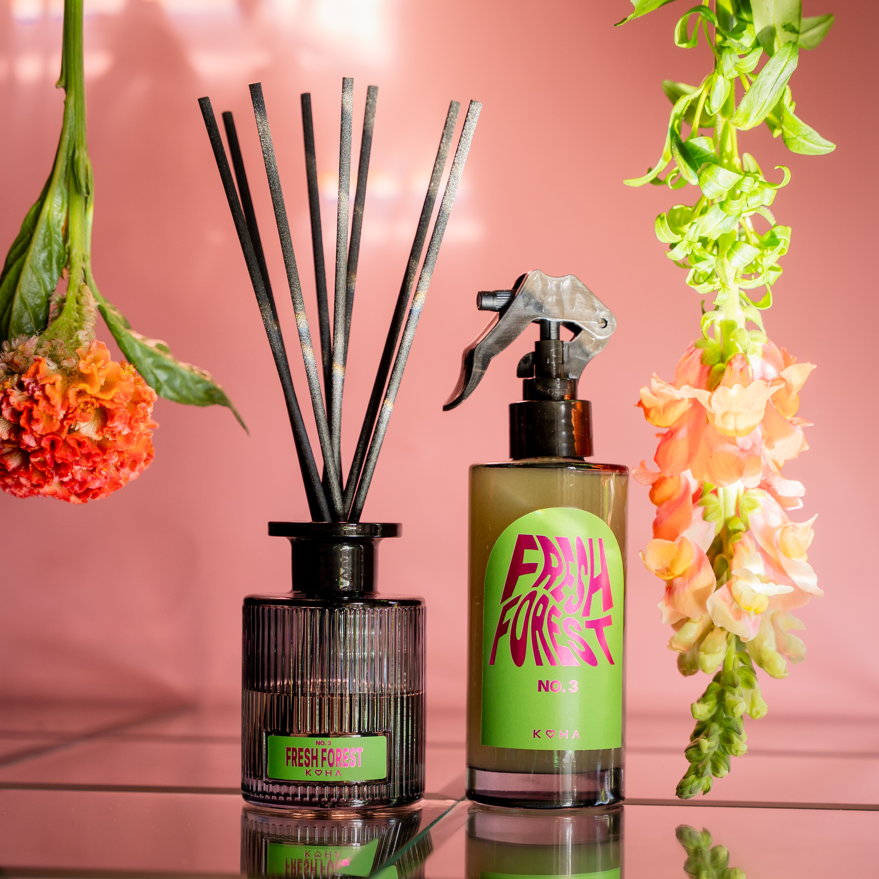zestaw perfumy do wnętrz i dyfuzor zapachowy fresh forest